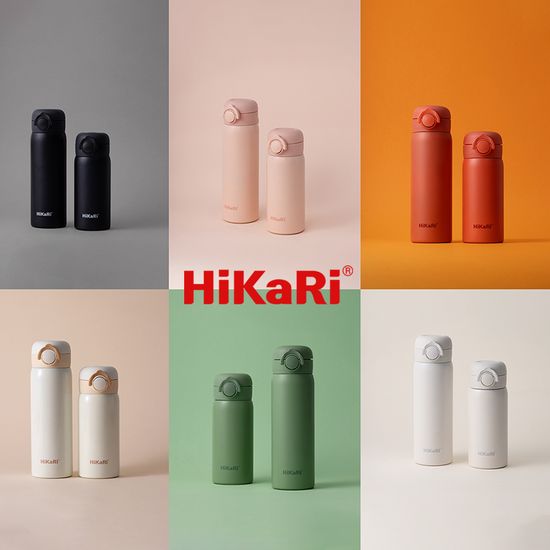 히카리 원터치 손잡이 보온보냉 텀블러 316 스텐 WT