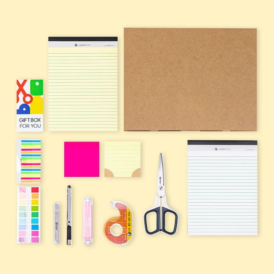 프린텍 직장인 웰컴 사무용품 세트 웰컴 문구 세트