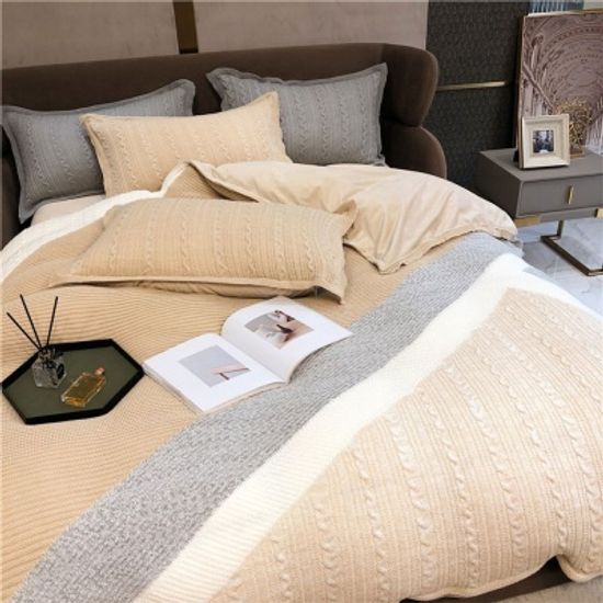 [클라모프] 윈터 니트 보들보들 시트커버 세트