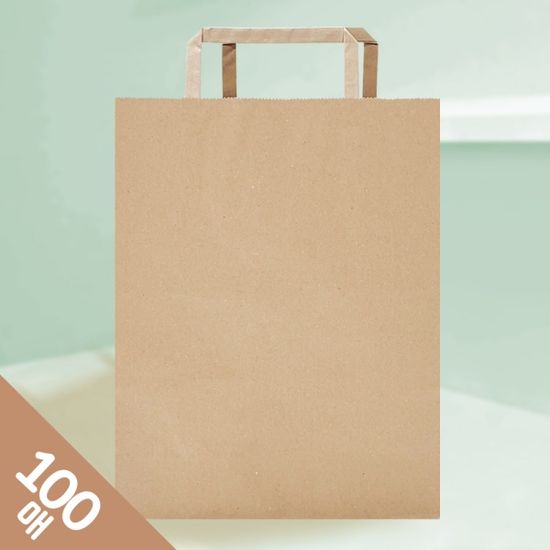 [대량구매] 데일리 크라프트 쇼핑백(중) 100매