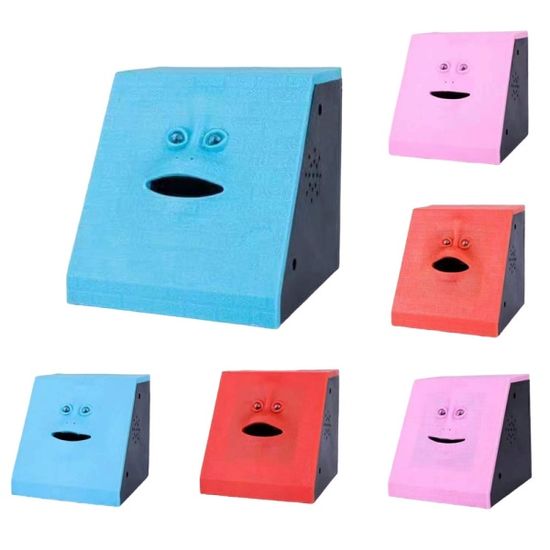 움직이는 얼굴 저금통 지능형 스마트 센서 동전저금통