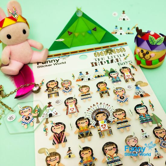 퍼니스티커 C555 인디언 타이백 스티커