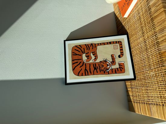 호랑이 인테리어 포스터