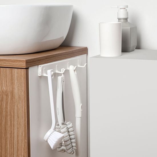 위글 슬라이딩 주방 부착식 조리도구 걸이