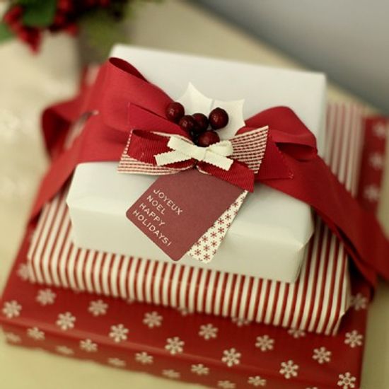 디비디 크리스마스 테그 - Holiday (Red)