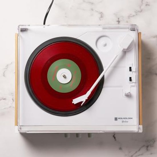 사운드룩 \\ 올인원 블루투스 LP턴테이블 우드화이트