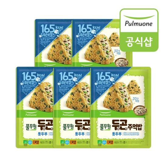 풀무원 두부곤약주먹밥 톳두부 475g x 5봉