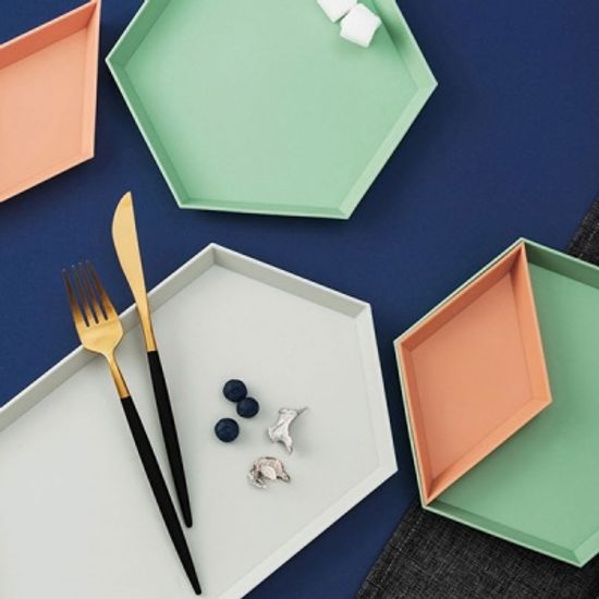 플레이팅 쟁반 4종 세트