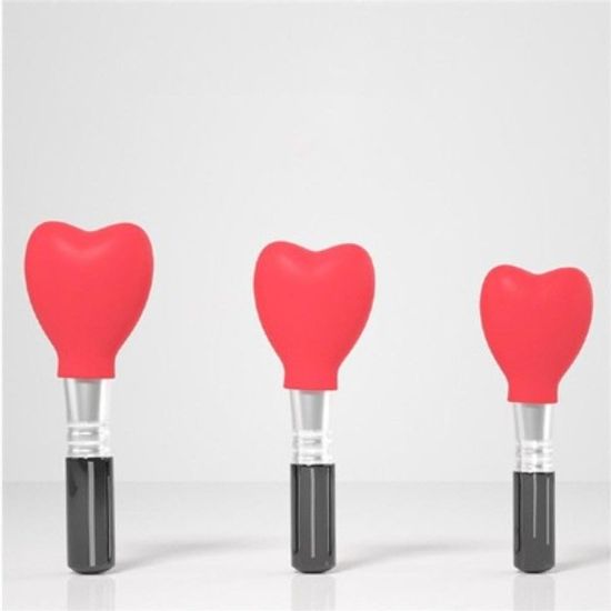 하트 메이크업 브러쉬 더스트 실리콘 커버 홀더 세트