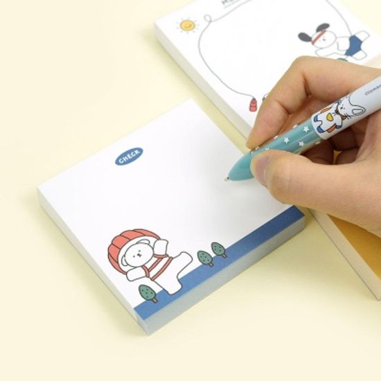 핑크풋 꼬망떡메모지