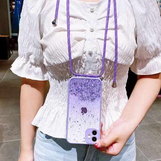 갤럭시S22 울트라 플러스 글리터 크로스스트랩 케이스