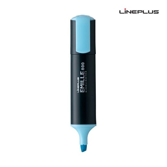 라인플러스 에밀 타원 형광펜(12개입)1다스(파랑색)[W
