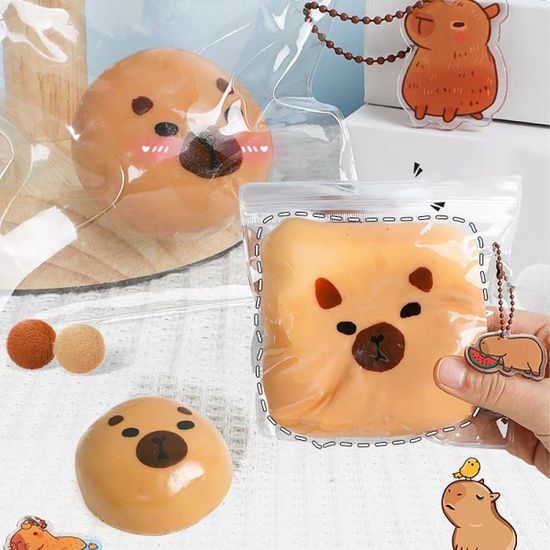 캐릭터 모찌 마시멜로 말랑이 인형 pvc백 키링 장난감