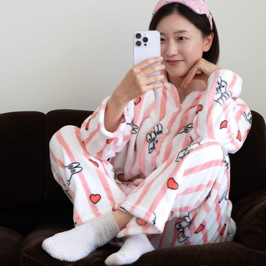 루카랩 베니 극세사 홈웨어 파자마