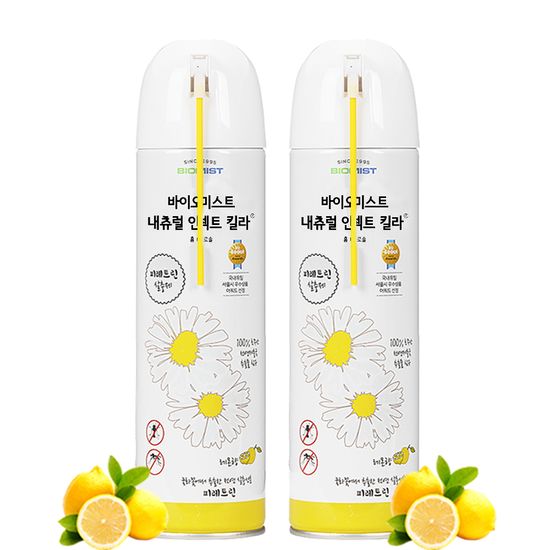 1+1 국화꽃 살충제 내츄럴 인섹트 킬라 500ml 레몬향