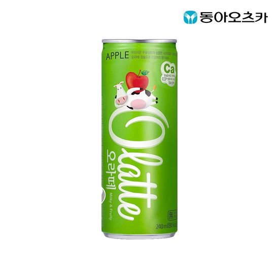 오라떼 애플 240ml 30캔 무탄산 무색소 우유음료