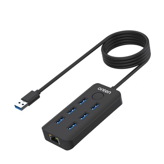 6포트 멀티허브 USB Hub / RJ45 인터넷 유선랜 포트