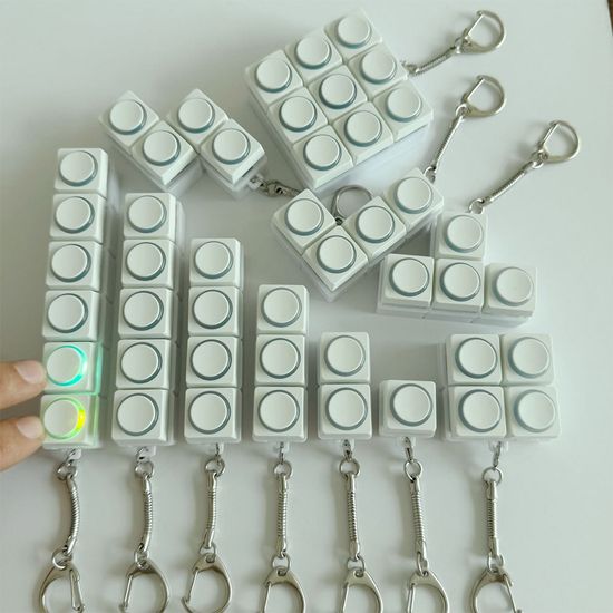 LED 블럭 피젯 키보드 키캡 키링 또각이 딸깍이 토이