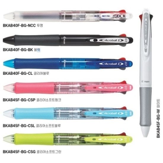 파이롯트 아크로볼 0.7mm 3색볼펜/멀티펜 BKAB40F