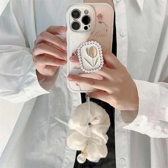 갤럭시 s23 s22 s21 진주 톡 그립 밴드 스트랩 케이스