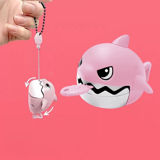 줄타는 아기 공룡 상어 인형 장난감 키링 가방 꾸미기