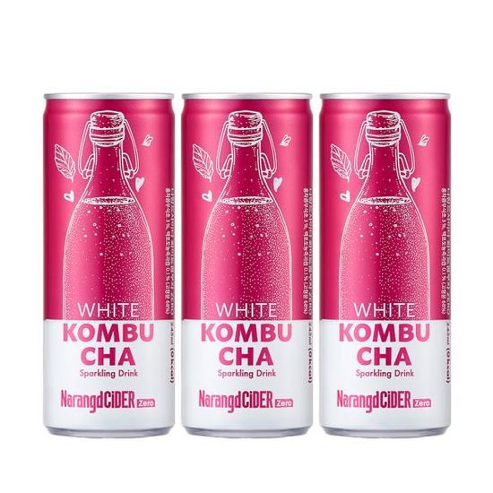 나랑드사이다 화이트 콤부차 제로 245ml 30캔