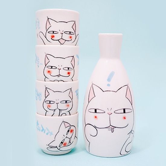 까도냥 4인 주병 SET