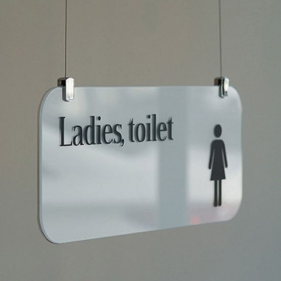 화장실표지판 화장실표시 화장실문구 천장표찰 Gorgeous