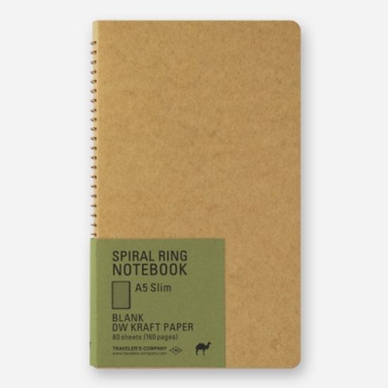 SPIRAL RING NOTEBOOK (A5 slim) DW Kraft