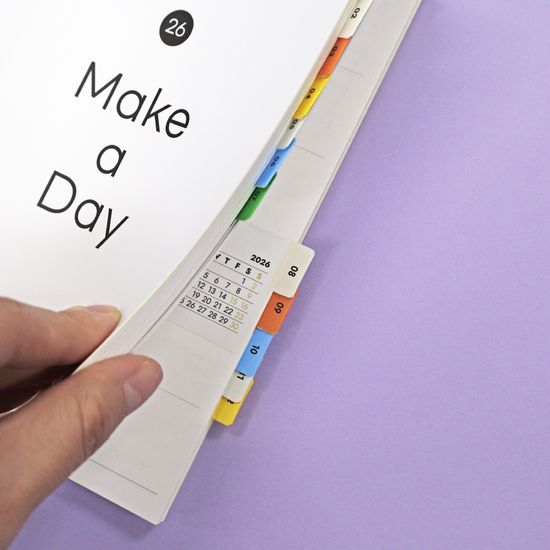 오첵 2026 캘린더 인덱스 스티커