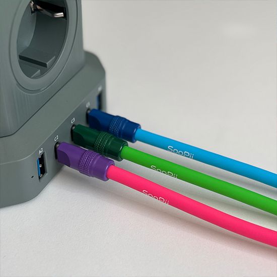 수피 비비드 컬러 실리콘 240W 초고속 케이블 C타입