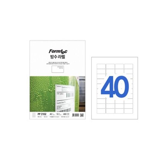 폼텍 레이저용 방수라벨/PP-3102