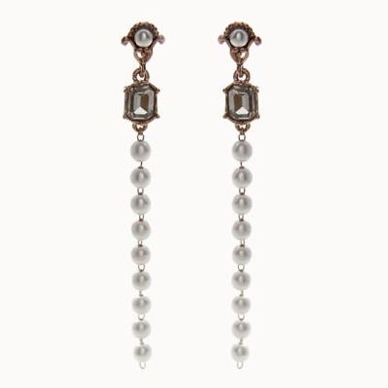 제이로렌 11M02346 엔틱 크리스탈 롱 진주귀걸이