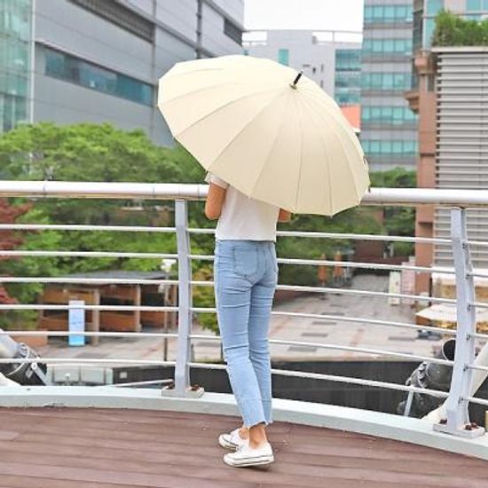여름장마 빗물방수 16프레임 인스타감성 자동 장우산