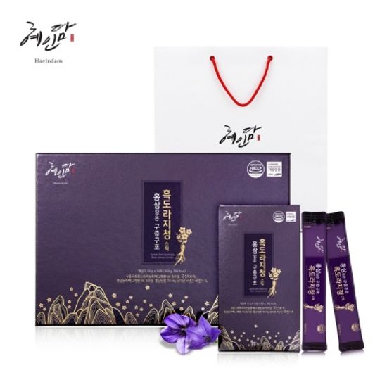 [혜인담] 홍삼담은 흑도라지청스틱 30포