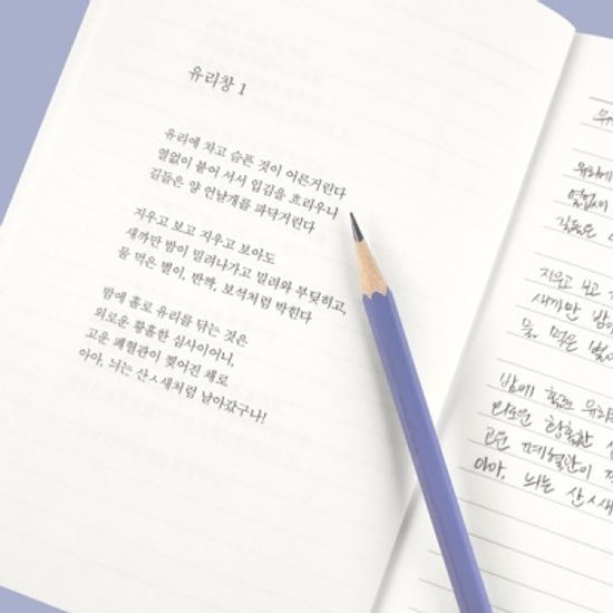 글입다 정지용 물 먹은 별이 반짝 필사노트 B6 