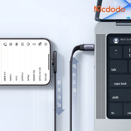 TR 90도 라이트 C to 8핀 PD 고속충전 케이블 CA335