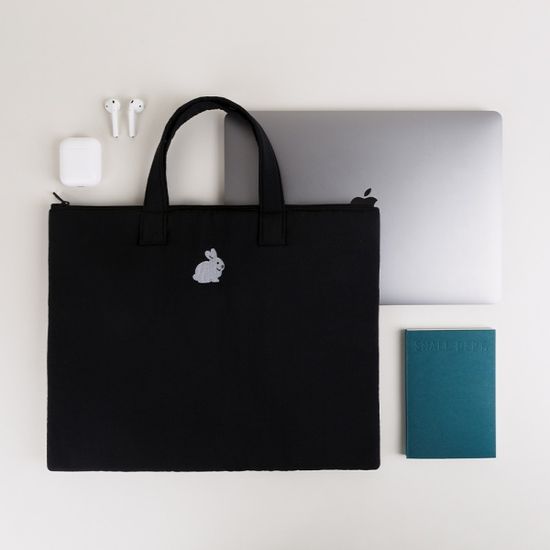 Airy Laptop Bag - 해피블랙래빗 (13/15인치)