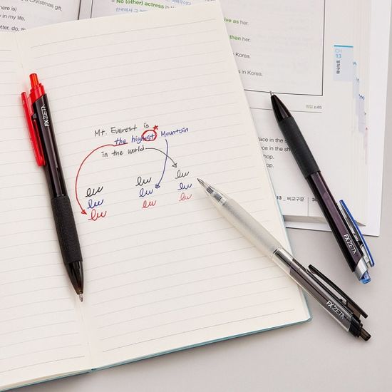 모나미 FX ZETA 볼펜(0.5mm)+파스텔컬러 추가