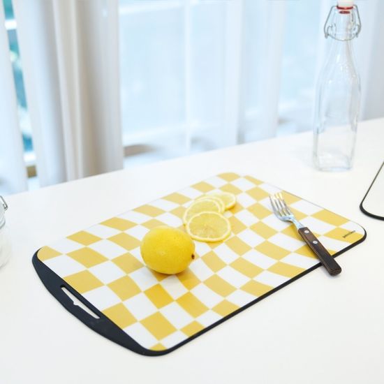 칼집에 강한 TPU 스마일 양면 도마 길이형 이유식도마