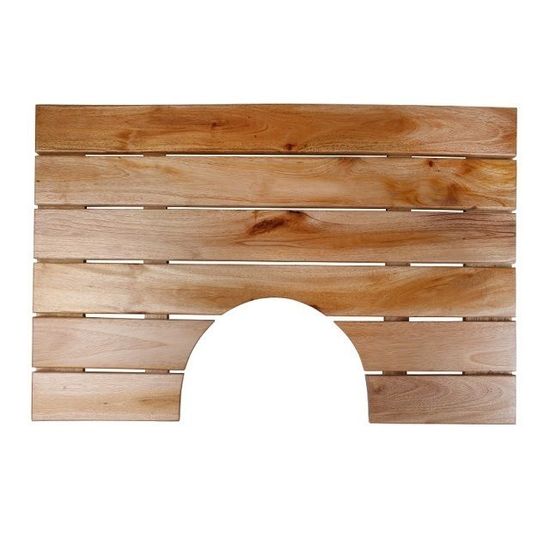 욕실용 홈형 원목 발판 약65x43cm(WAC0EA3)