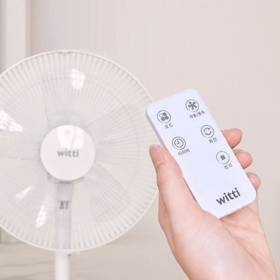 위티 14인치 5엽 리모컨 발터지 선풍기 WT-XFR1401D