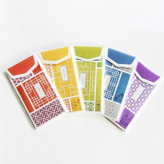 패턴 감사봉투 3장