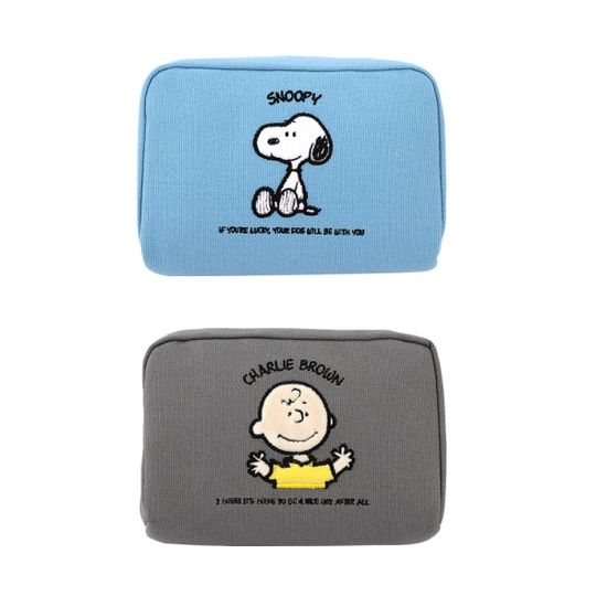 피너츠 사각 펜 케이스