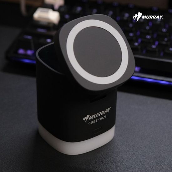 LED큐브 3in1무선충전기 갤럭시워치 애플워치 충전기