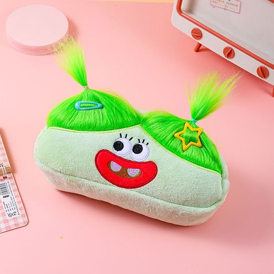 양갈래 머리 묶는 별자리 인형 캐릭터 필통 파우치