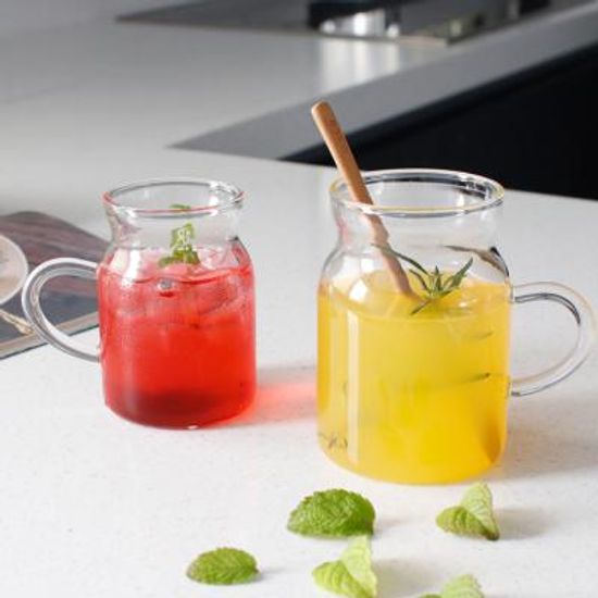 밀크 내열 유리머그 - 2size(옵션 택1)