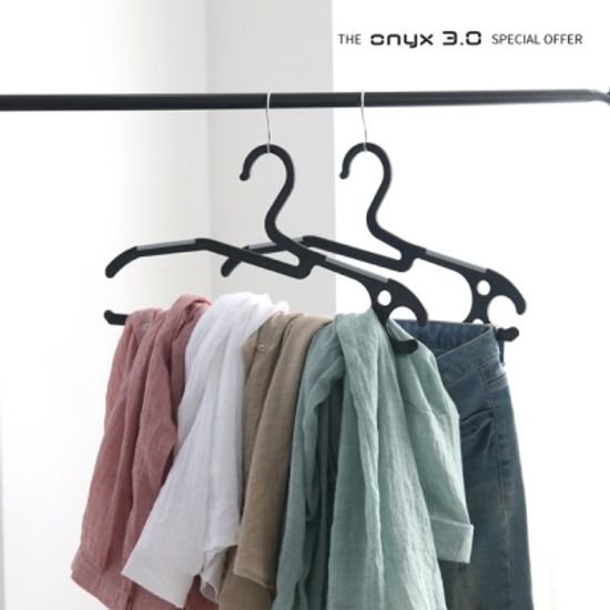 오닉스 3.0 바지걸이 30P(블랙-그레이)