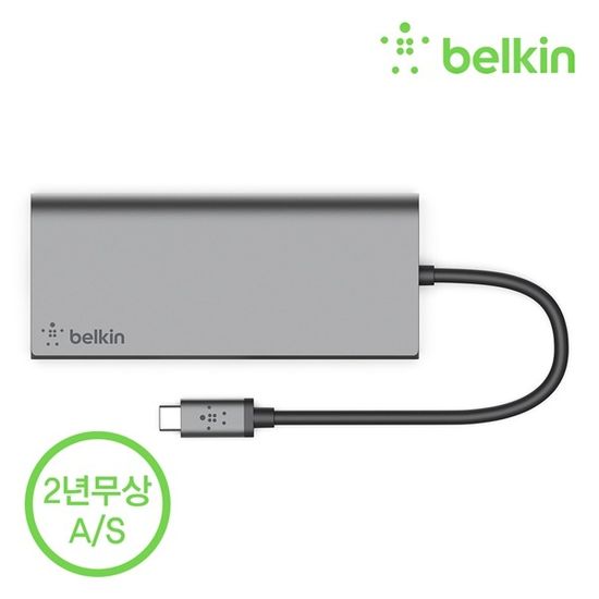 벨킨 F4U092bt USB C타입 멀티 허브 도킹스테이션
