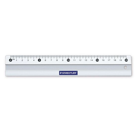 스테들러 20cm 논슬립 알루미늄 직자/컷팅자 1개